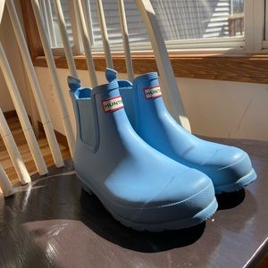 Baby Blue Hunter Chelsea Boots